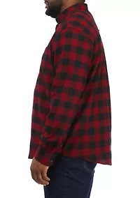 Big & Tall Long Sleeve Plaid Flannel Shirt