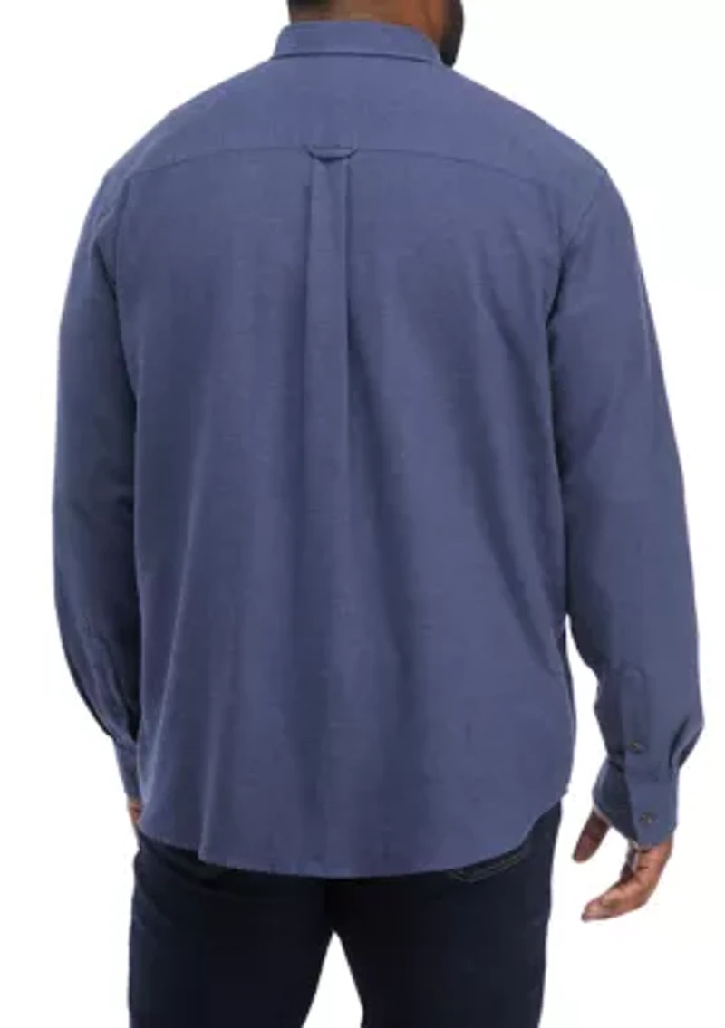 Big & Tall Long Sleeve Woven Flannel Shirt