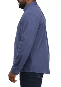 Big & Tall Long Sleeve Woven Flannel Shirt