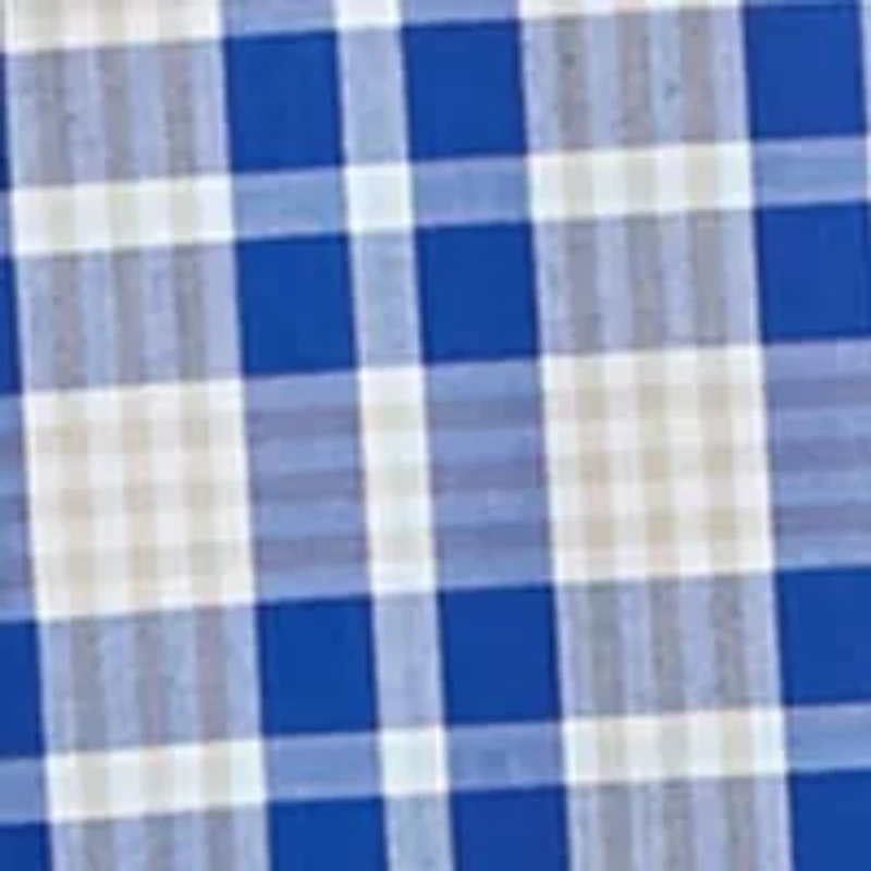 Big & Tall Easy Care Short Sleeve Woven Plaid Shirt