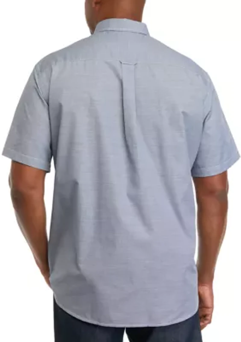 Big & Tall Easy Care Short Sleeve Woven End on Shirt