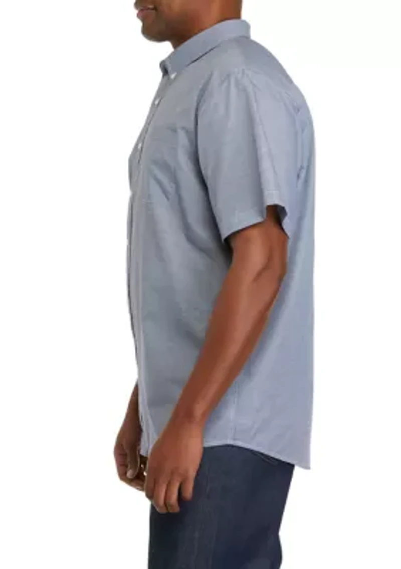 Big & Tall Easy Care Short Sleeve Woven End on Shirt