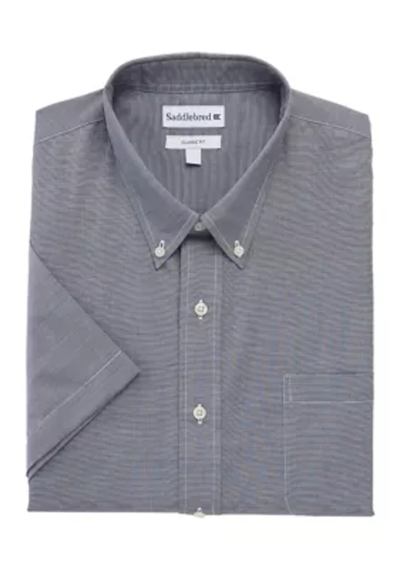 Big & Tall Easy Care Short Sleeve Woven End on Shirt