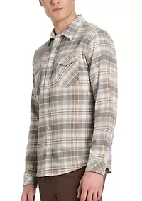 Men's Long Sleeve Flannel Button Up Shirt