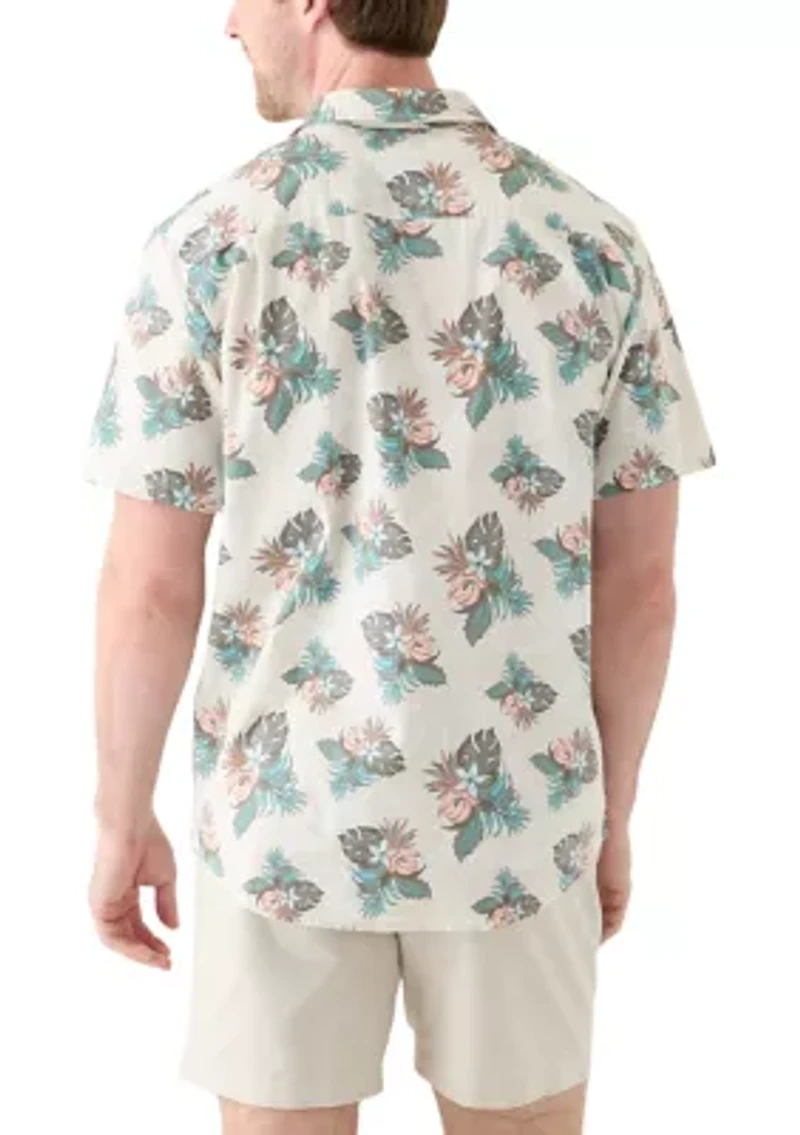 Men's One and Only Lido Stretch Short Sleeve Woven Printed Shirt