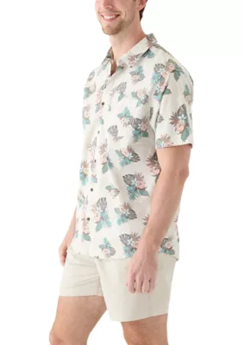 Men's One and Only Lido Stretch Short Sleeve Woven Printed Shirt