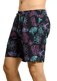 Men's Neon Aloha Volley Swim Shorts