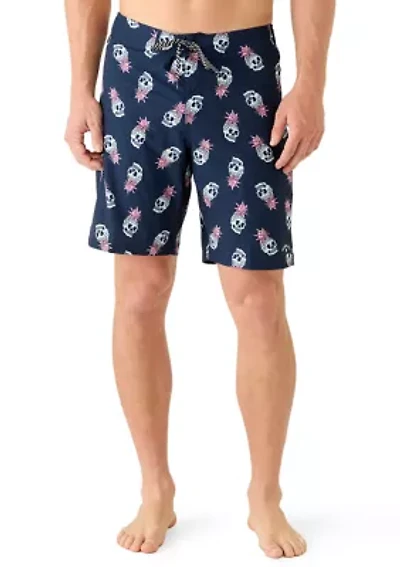 Men's Pineapple Skull Boardshorts
