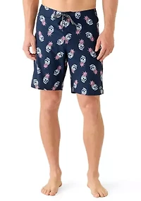 Men's Pineapple Skull Boardshorts
