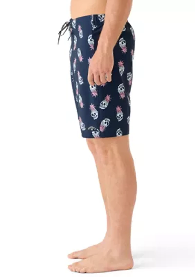 Men's Pineapple Skull Boardshorts