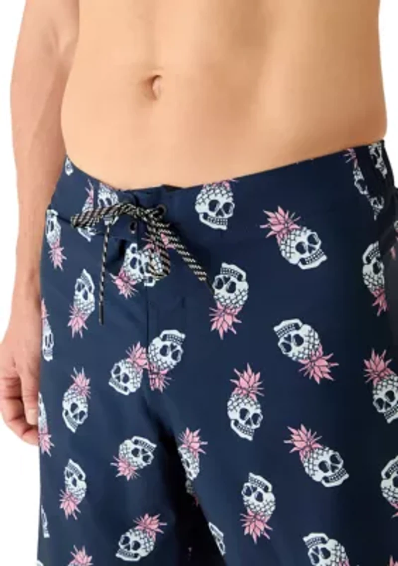 Men's Pineapple Skull Boardshorts