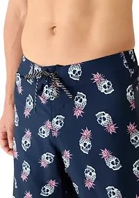 Men's Pineapple Skull Boardshorts