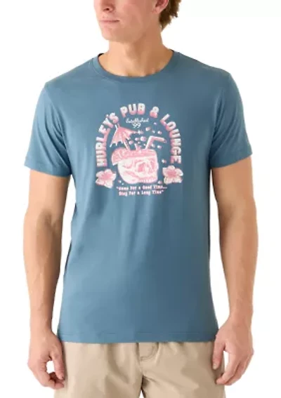 Men's Loungin Short Sleeve Graphic T-Shirt
