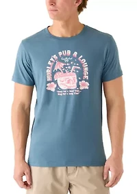 Men's Loungin Short Sleeve Graphic T-Shirt