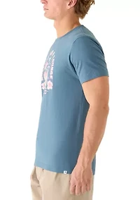 Men's Loungin Short Sleeve Graphic T-Shirt