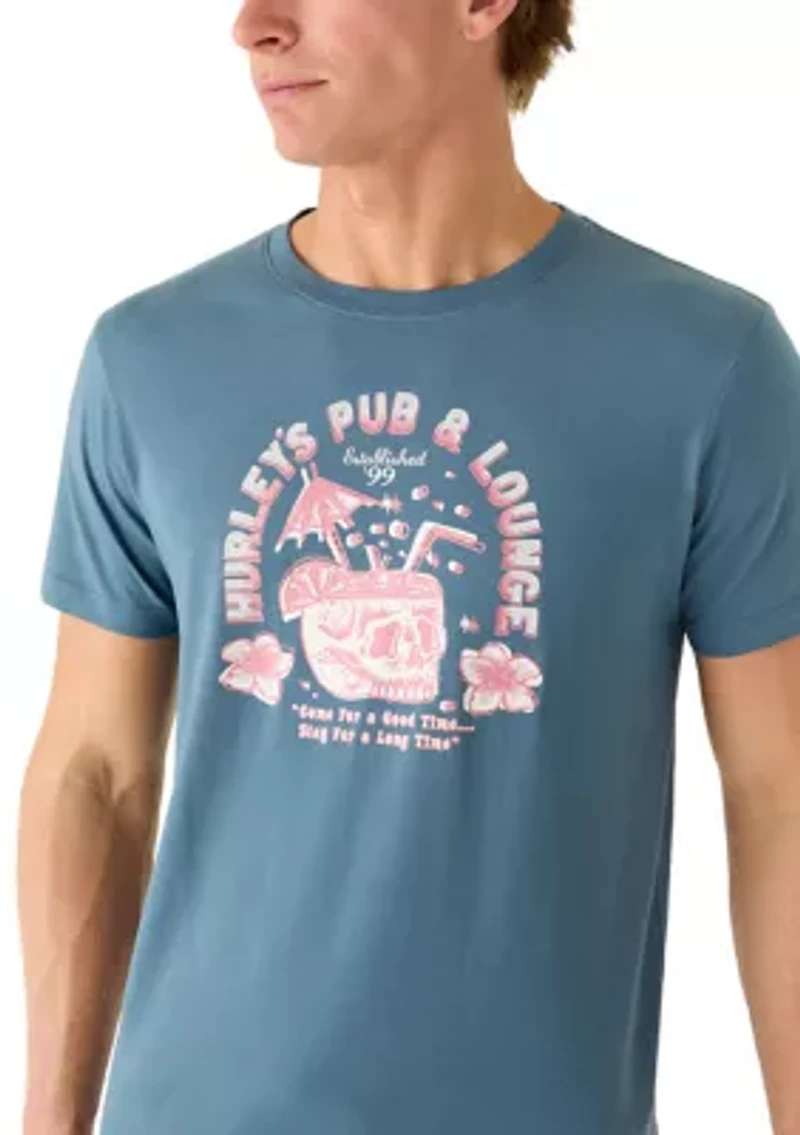Men's Loungin Short Sleeve Graphic T-Shirt