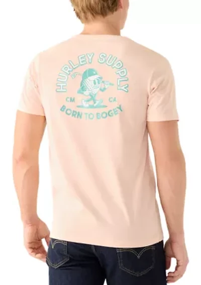 Men's Lounging Short Sleeve Graphic T-Shirt