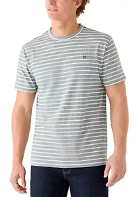 Men's Naval Texture Striped T-Shirt