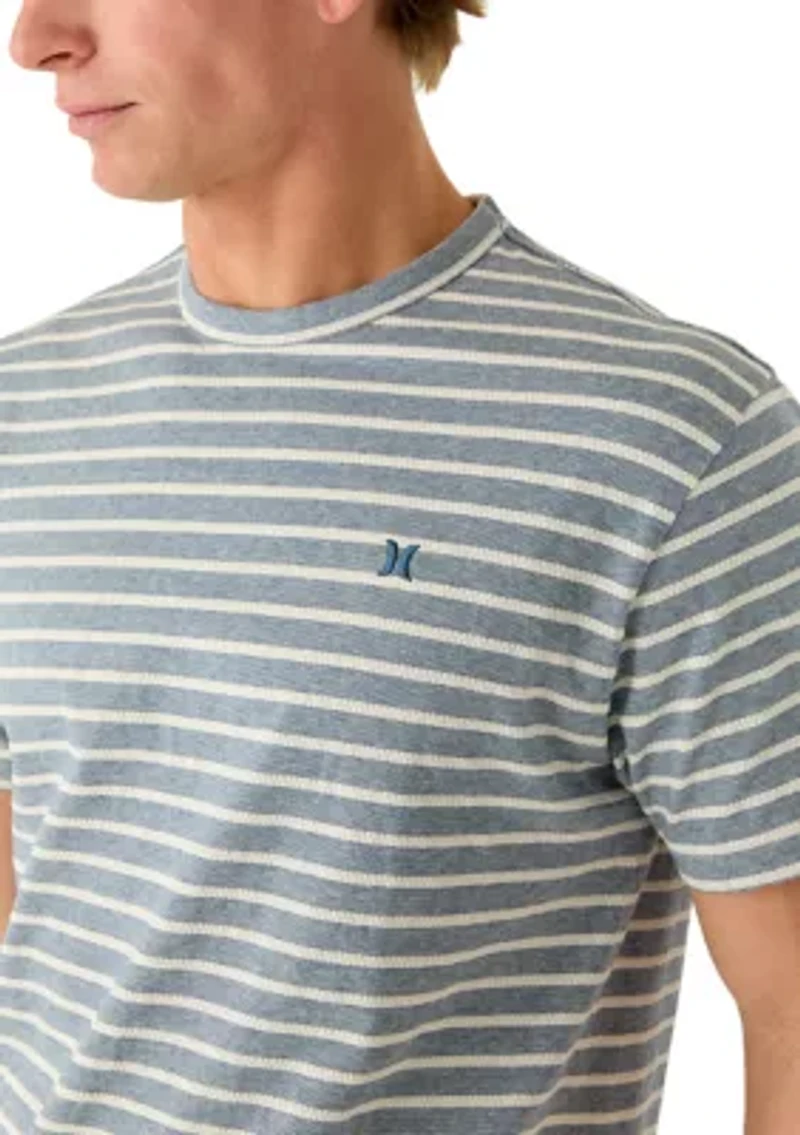Men's Naval Texture Striped T-Shirt