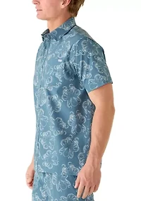 Men's Golden Hour Octopus Woven Shirt