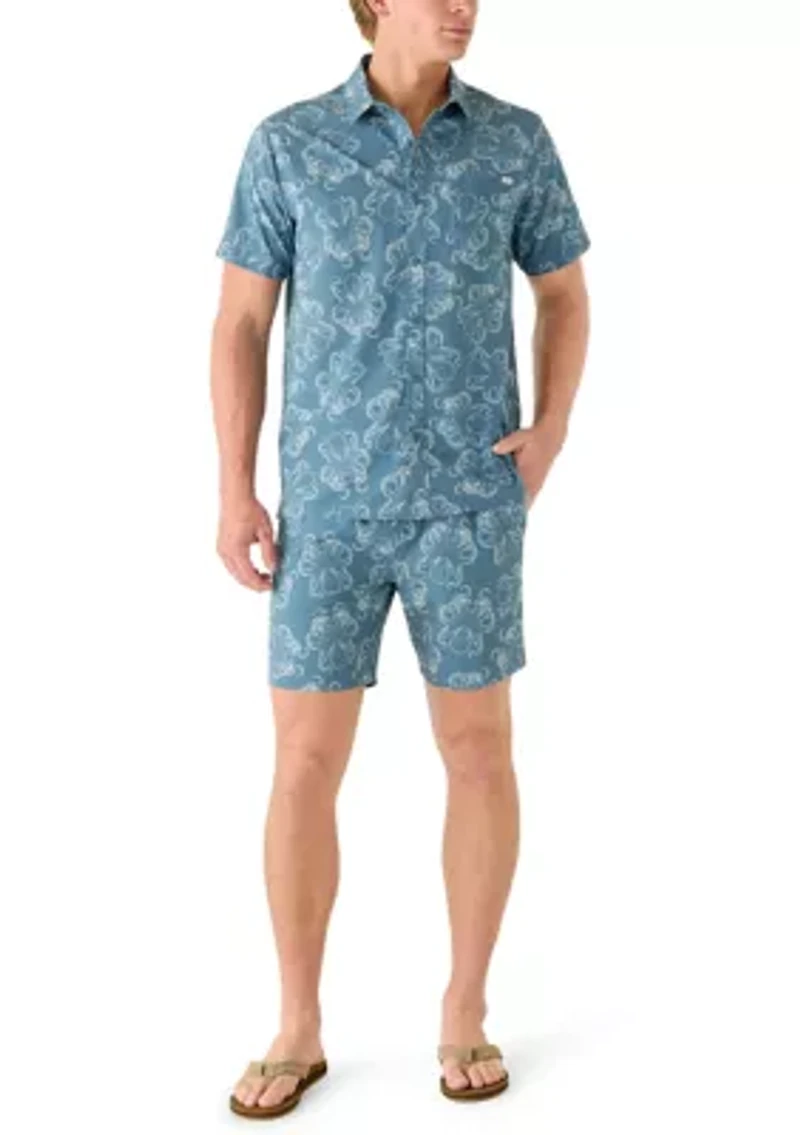 Men's Golden Hour Octopus Woven Shirt