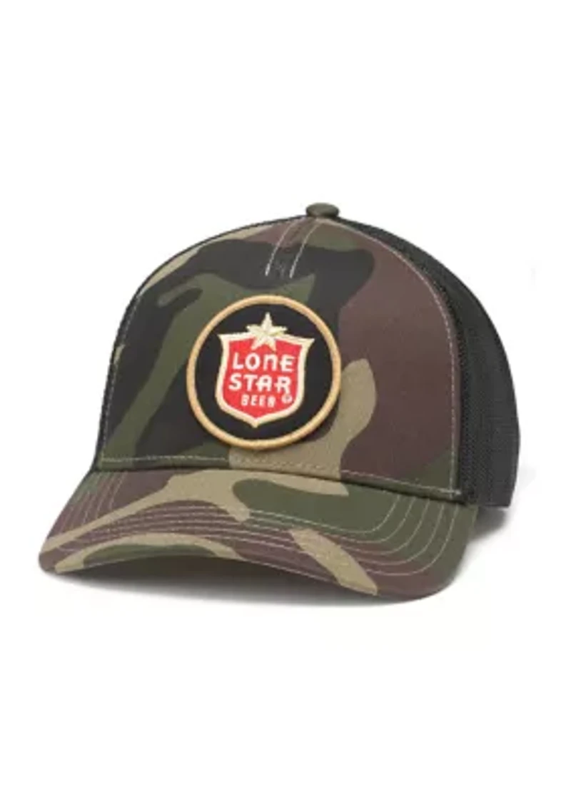 Camo Lone Star Patch Trucker Hat
