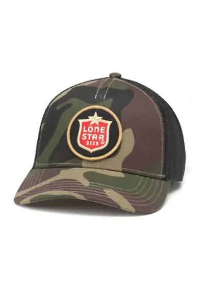 Camo Lone Star Patch Trucker Hat
