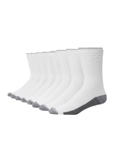Men's Cushion Crew Sock - 8 Pair Pack
