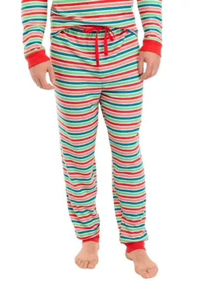 Big & Tall Merry Multi Stripe Pajama Pants