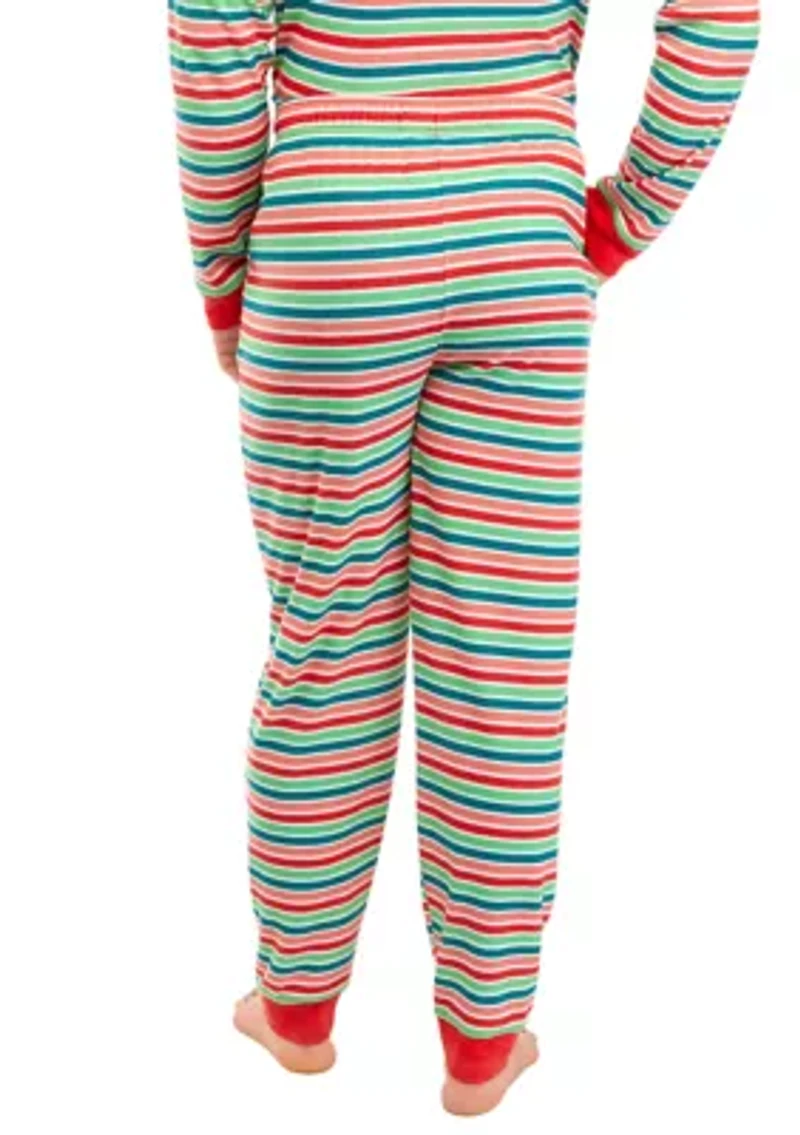 Big & Tall Merry Multi Stripe Pajama Pants