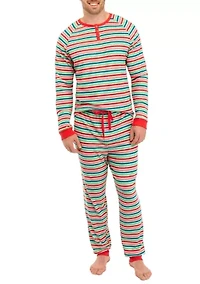 Big & Tall Merry Multi Stripe Pajama Pants