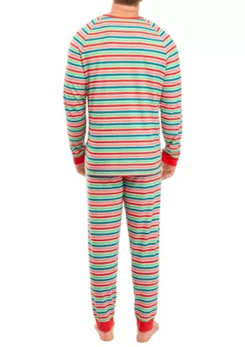 Big & Tall Merry Multi Stripe Pajama Pants