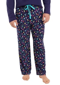 Big & Tall Navy Lights Pajama Pants