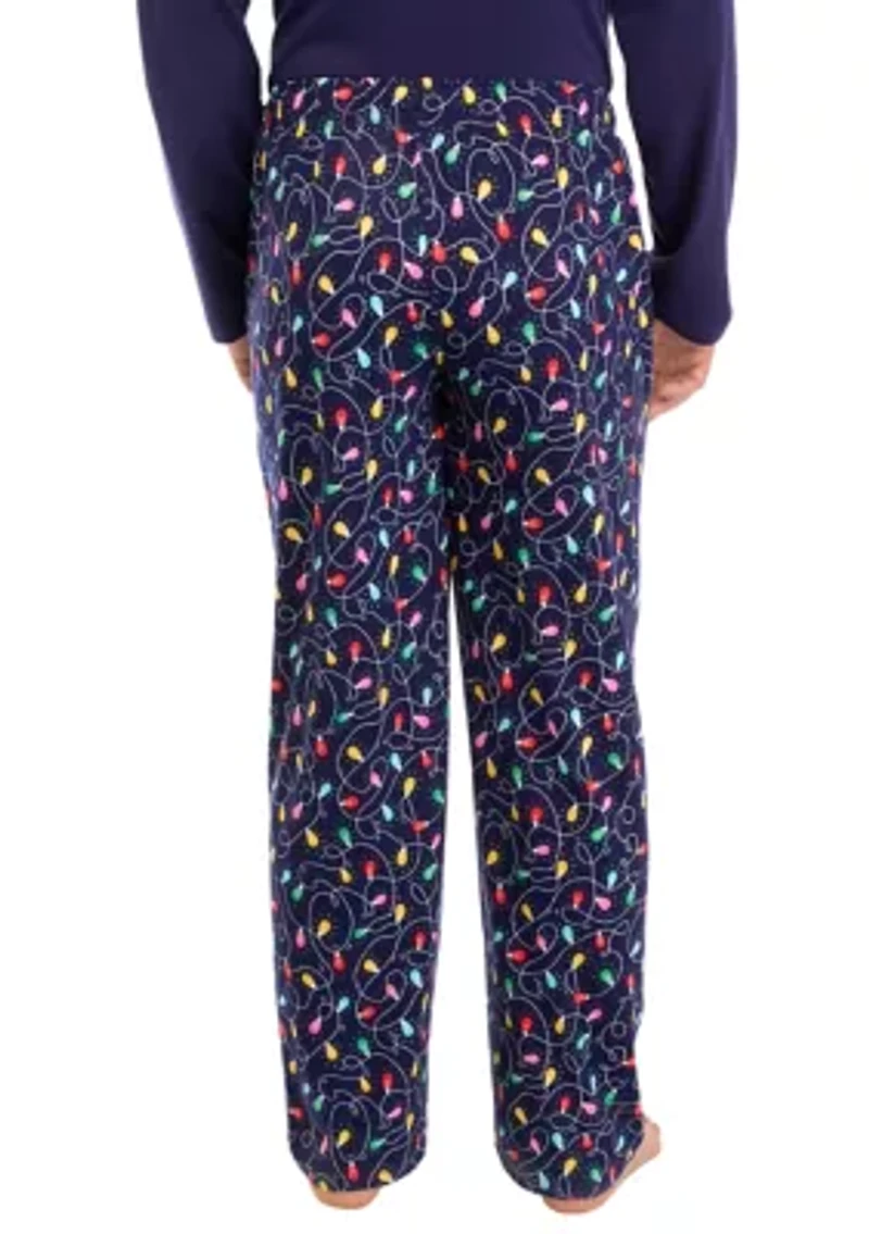 Big & Tall Navy Lights Pajama Pants
