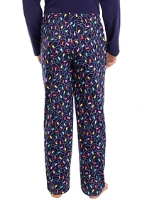 Big & Tall Navy Lights Pajama Pants