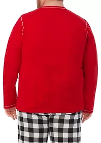 Big & Tall Dog Dad Graphic Pajama T-Shirt