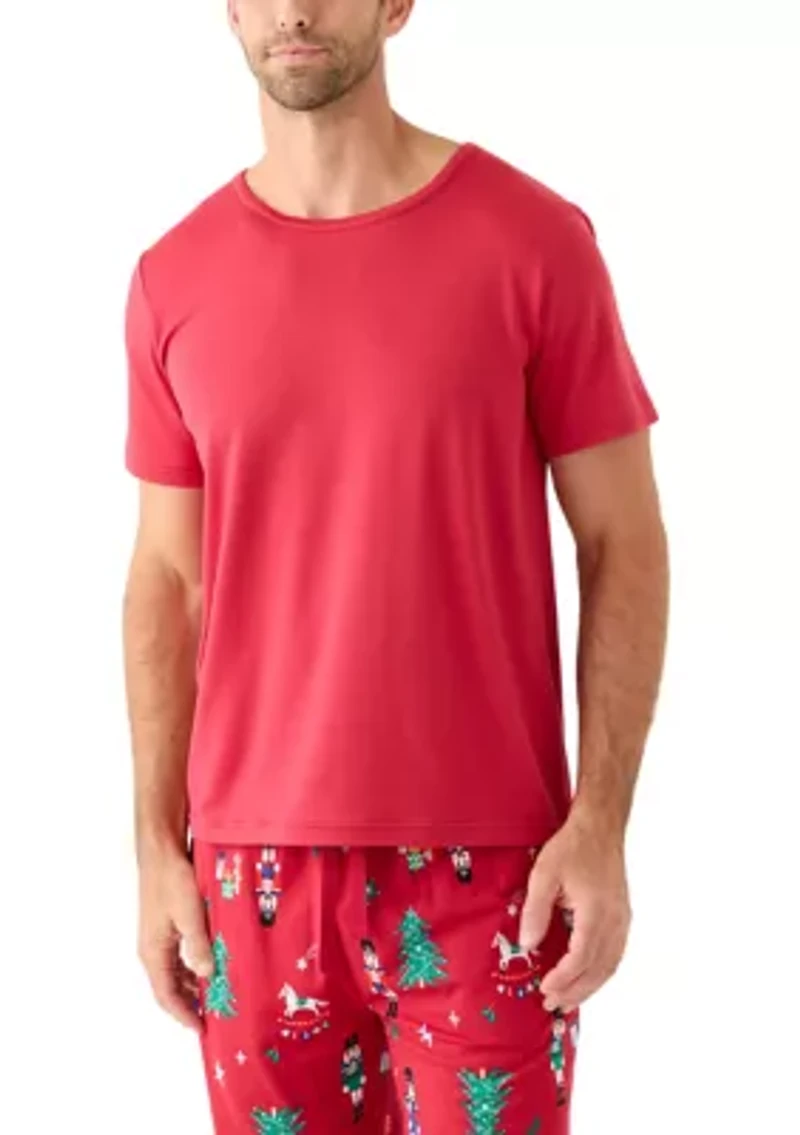 Men's Nutcracker Short Sleeve Pajama Top