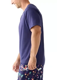 Men's Nutcracker Short Sleeve Pajama Top