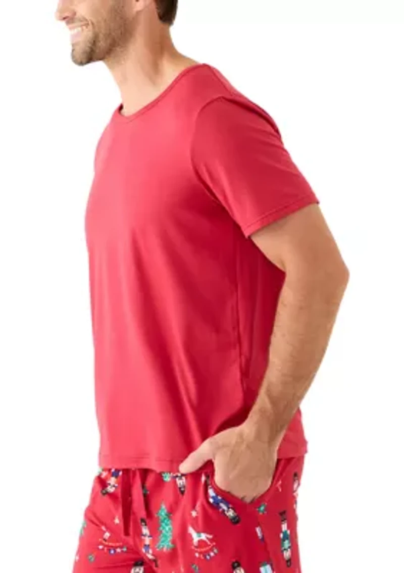 Men's Nutcracker Short Sleeve Pajama Top