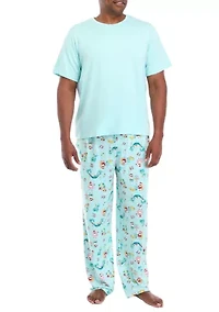 Big & Tall Beachy Christmas Pajama Pants