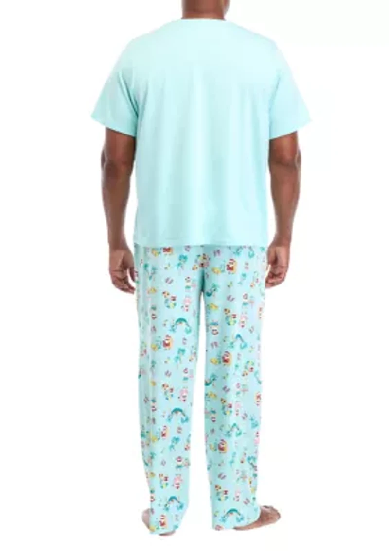 Big & Tall Beachy Christmas Pajama Pants