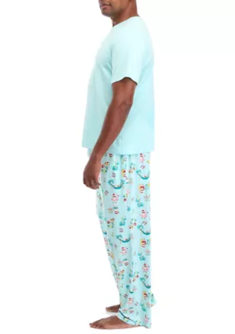 Big & Tall Beachy Christmas Pajama Pants
