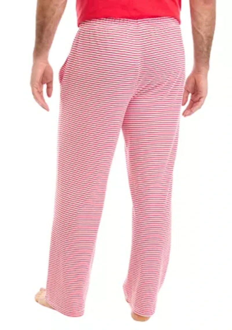 Men's Red Stripe Pajama Pants