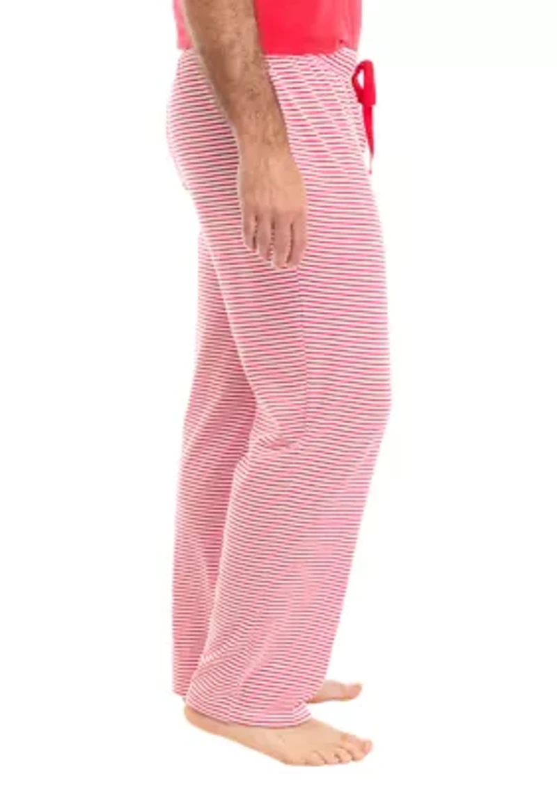 Men's Red Stripe Pajama Pants