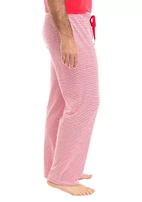 Men's Red Stripe Pajama Pants
