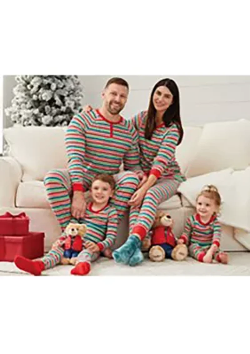 Big & Tall Merry Multi Stripe Henley Sleep Shirt