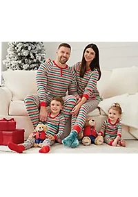Big & Tall Merry Multi Stripe Henley Sleep Shirt