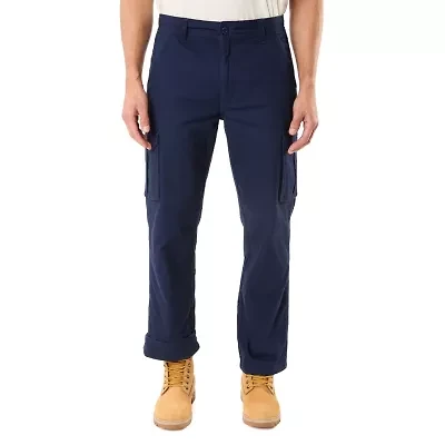 Big & Tall Stretch Fleece-Lined Canvas Cargo Pant