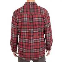 Big & Tall Sherpa-Lined Flannel Shirt Jacket