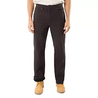 Big & Tall Stretch Fleece-Lined Canvas 5-Pocket Pant